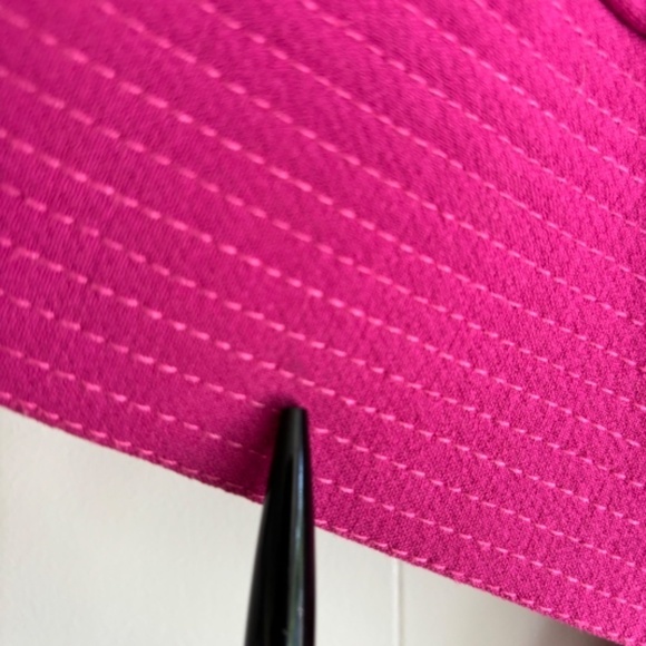 Kensie 3/4 sleeve full zip vibrant pink jacket with pockets size small - Picture 16 of 16